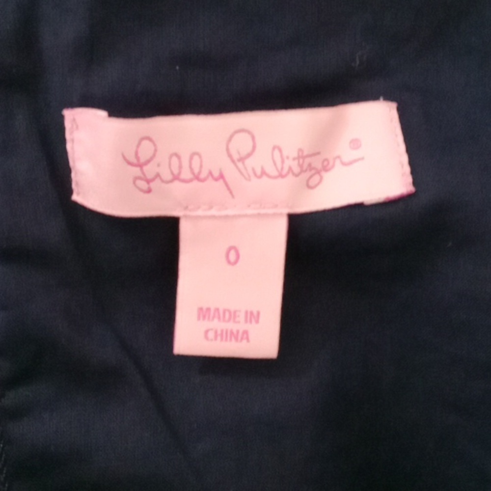 Lilly Pulitzer Vali Shift Dress in True Navy Size 0 - Picture 15 of 16
